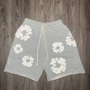 Denim Tears Shorts Grey/White Size Small + Medium
